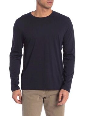 Vince Pima Cotton Piqué Long Sleeve T-Shirt Size XL